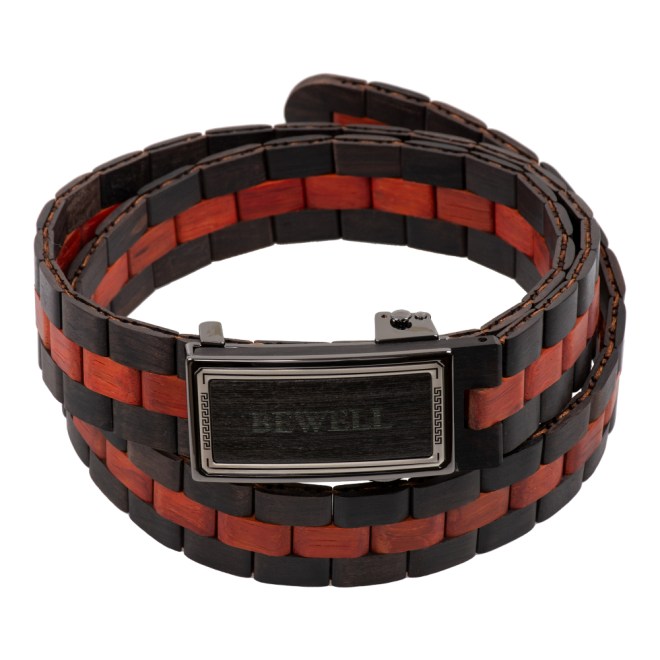 Wooden Belt Bewell 1 Black red 22